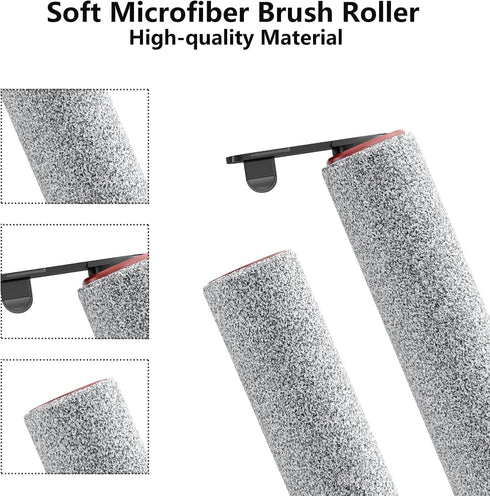 H12 (H12Pro2 Replacement Vacuum Filters Roller Brushes Compatible with Dreame Pro Wet Dry Vacuum Cleaner, Efficient