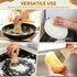 4 Pack Set, Bamboo Dish Brush Natural Palm Dish Scrubber for Pots and Vegetables, Sisal Bristle Bamboo Scrub Brush
