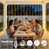 200 6.5ftx6.5ft JMEXSUSS LED Curtain Lights for Bedroom, Warm White Curtain Fairy Lights for Backdrop Indoor, USB