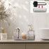 Black Toothbrush Holder for Bathroom, Detachable Tray for Electric Toothbrush, Countertop Organizer for Vanity Sink