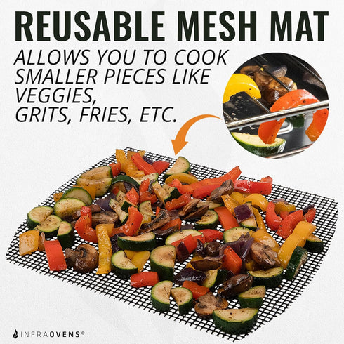 Air Fryer Reusable Liner Accessories for Ninja Foodi Grill 5-in-1 AG301, Heat Resistant Silicone Mat