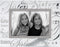 Malden International Designs Sisters Picture Frame, Mirrored Glass with Silver Metal Inner Border, 4x6, Clear