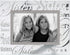 Malden International Designs Sisters Picture Frame, Mirrored Glass with Silver Metal Inner Border, 4x6, Clear