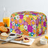 Daisy Print Food Toaster Cover, Multicolor Floral 2 Slice Wide Slot, Anti-dust Small Appliance Cover