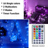20ft, 40 Solhice Star String Lights Battery Operated Color Changing LEDs Fairy Lights, Hanging Twinkle Lights