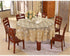 Simhomsen Beige Embroidered Lace Tablecloth - 72 Inch Round