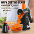Zulay Rotary Cheese Grater, 5 Blade Cheese Shredder - Manual Hand Crank Cheese Grater with Reinforced Suction & 5