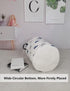 QUEENLALA Large Storage Basket, Collapsible Round Hamper for Boys and Girls, Bathroom/Home Decor