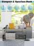 Kitchen Sink Caddy Organizer, Sponge Holder for Kitchen Sink with Upgraded Extra-Wide Drain Board, Efficient Drainage