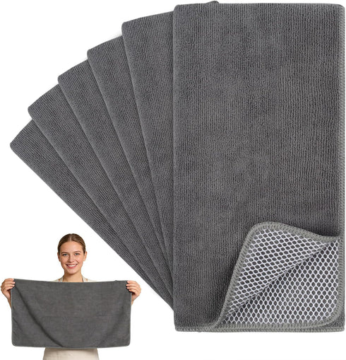 KinHwa Kitchen Washcloths for Dishes Absorbent Microfiber Dish Cloths Dish Towels for