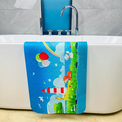 35x15,Machine BEEHOMEE Bath Mats for Tub Kids,Baby Toddler - Large Cartoon Non-Slip Bathroom Bathtub Anti-Slip Shower