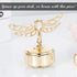 24K Matashi Gold Plated Music Box Plays You Are My Sunshine Crystal Dragonfly Tabletop Showpiece Elegant Gift