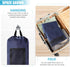Laundry Bag Backpack, Portable with Adjustable Straps, Travel Dirty Laundry Bag for College (Dark Blue)