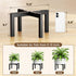 6.1 bussdis Plant Stand Holder Single Plant Riser For Indoor Outdoor Flower Pot Stand IN Tall Metal Black
