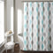 Lush Decor Mid Century Geo Shower Curtain, 72" x 72", Blue & Gray - Stylish Bathroom Decor