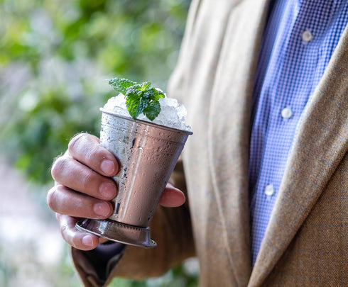 Mint Julep Cups: Stainless Steel Glasses, Set of 2 or Set of 4, 12 oz Metal Cocktail Glasses for Parties