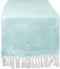 DII Woven Basics Collection 100% Cotton Knit Table Runner, 15x72, Aqua