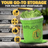 3-Layer Lettuce Keeper for Refrigerator Reusable Produce Storage Bags with Foil Lining and Drawstring | Breathable