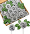 D-Seven Artificial Flowers - 30PCS Real Looking Fake Roses with Stem for DIY Wedding Bouquets