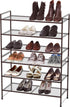 3-Tier Simple Houseware Stackable Mesh Shoe Rack, Bronze