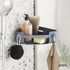 Umbra Flex Adhesive Shower Corner Shelf for Bathroom, Slate Blue