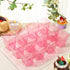 50 5 oz Mifoci Pcs Pink Plastic Dessert Cups Appetizer Cups for Parties Mini Square Disposable Dessert Bowls Parfait