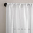 Clean Window Textured Slub Stripe Anti-Dust Allergy/Pet Friendly Sheer Curtain Panel, White, 52" W x 84" L