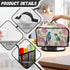 TODIYADDU Hummingbird Floral Slow Cooker Cover, Trendy Dust Cover with Storage Pocket for Kitchen Appliances