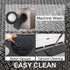 Kitchen Mat 1 PCS, Non Slip Cushioned Rugs for Kitchen Floor, Absorbent Comfort Mats Washable 17.3"x47" (Black)