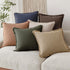 Cozy 1616 Inch, 1PC,Tan Foindtower Decorative Linen Fringe Throw Pillow Covers Boho Farmhouse Cushion Cover