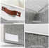 Storage Bins Large Fabric Storage Baskets for Shelves, 3 Pack Decorative Linen Closet Baskets with Handles for