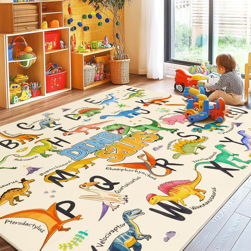 Bolacrom Kids Rugs for Playroom Educational Rug for Learn The ABC Alphabet, Soft