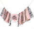 YOUAME Girls Leopard Print High Chair Banner - Wild One High Chair Decors, Pink Jungle Party Cheetah ONE Year Birthday
