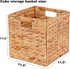 LYJWOO6D Wicker Storage Cubes - Rectangular Laundry Organizer Totes for Shelves, Set of 2 Pcs, 11x11x11inch