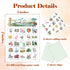 Fahdatzh -05, Travel Games Bingo Cards, Journey Theme Bingo Game, Trip Game for Family Friends Large Multiplayer Group
