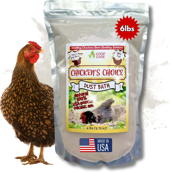Chicken's Choice Chicken Dust Bath, 6 lb Natural Volcanic Ash Dust Bath