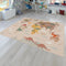 Paco Home Kids Rug Dinosaurs Play Mat with Educational World Map in