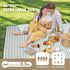 80"x80" 3-Layer Picnic Blankets Outdoor Extra Large - Portable Waterproof Picnic Blanket, Machine Washable Foldable