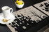 Halloween Placemats Set of 4, Cotton Linen Place Mats with Castle Witch, Pumpkin Lamp, Bat for Dinner Party