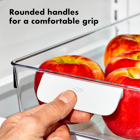 OXO Good Grips Fridge Organization Bin, 8 in x 14 in for Cheese, Meat, Fish and More