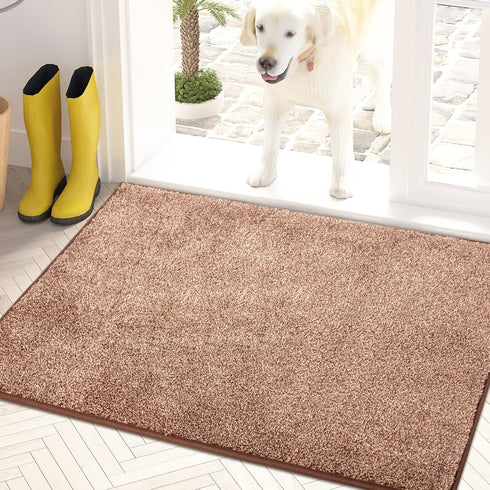 PURRUGS 20"x31.5" Non-Slip Machine Washable Doormat - Super Absorbent Entry Rug for Front & Back Doors