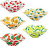 Microwave Bowl Holders Set of 5, Heat Resistant Polyester Sponge Bowl Pads for Soup Bowl, Geometric Pattern
