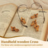 wellhouse Cross My Heart/Encouragement Gift Wooden Pocket Stress Fidget Cross Wood Christian Religious Gift