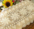 Laivigo Handmade Crochet Lace Table Cloth Doilies - Rectangle, 16 x 35 Inch, Beige