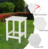 Kcelarec 1-White) Patio Side Table, Pool Composite Patio Table,HDPE End Tables for Backyard,Pool, Indoor Companion