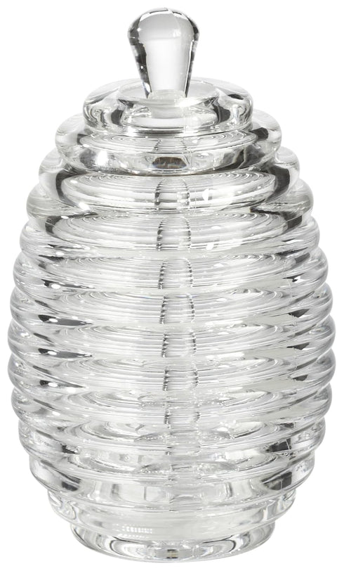 Prodyne Acrylic Honey Jar with Server, Medium Off-white