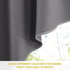 NICETOWN Half Window Kitchen Tier Curtains, Tailored Scalloped Valance/Swags, Grey (One Pair, 36x36)