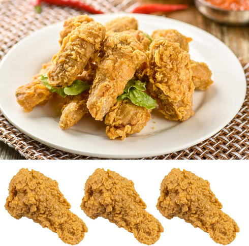 1 Pack) AUEAR, Fake Cooked Fried Chicken Simulation Artificial Food Model Meat for Kitchen Home Decoration Market