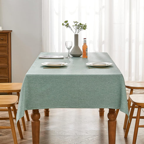 BALCONY & FALCON Rectangle Tablecloth Jacquard Style Water Resistant Table Cover for