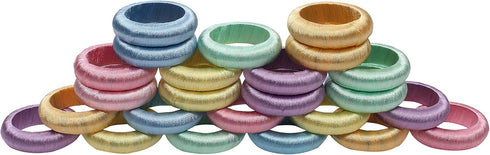 24-Piece Decorative Napkin Rings - Modern Table D cor for Every Occasion - Bulk Napkins for Weddings Holidays Parties